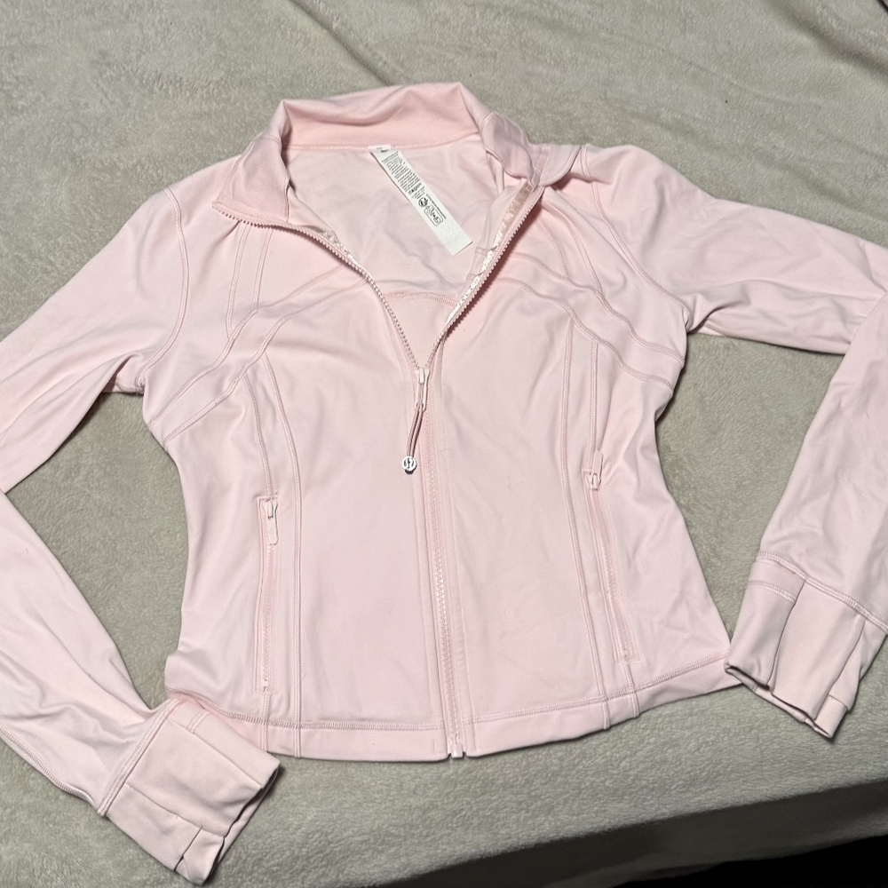 Lululemon Athletica Light Pink Bomber Jacket